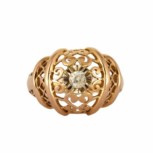Bague 61 Bague « Garance » en or jaune 18k et diamant 58 Facettes BO/230038