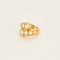 Bague 51 Bague croisée en or jaune 18 carats et diamants taille ancienne 58 Facettes