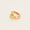 Bague 51 Bague croisée en or jaune 18 carats et diamants taille ancienne 58 Facettes