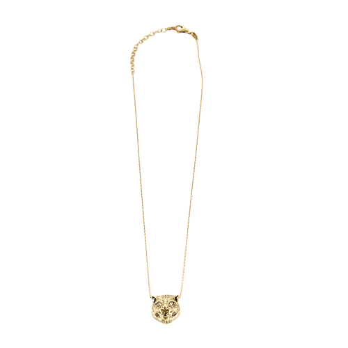 Collier Gucci - Collier pendentif tête de tigre en or jaune et diamant 58 Facettes BO/250004