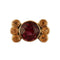 Bague 50.5 Bague Giorgia vintage en or jaune 18 carats et grenat, topazes 58 Facettes BO/230014 STA