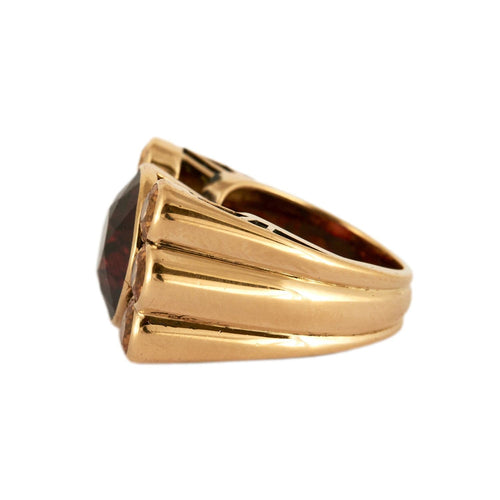 Bague 50.5 Bague Giorgia vintage en or jaune 18 carats et grenat, topazes 58 Facettes BO/230014 STA