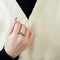 Bague 49 Bague "Wave" en or blanc 18 carats et diamants 58 Facettes BO/240016/