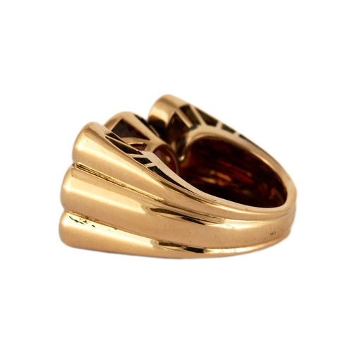 Bague 50.5 Bague Giorgia vintage en or jaune 18 carats et grenat, topazes 58 Facettes BO/230014 STA