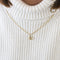 Pendentif Pendentif solitaire en or jaune 18 carats et diamant 0,05 ct 58 Facettes BO/240014 RIV