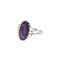 Bague 50 Bague sertie d’améthyste en or blanc 18k et diamants 58 Facettes BO/250006/