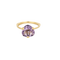 Bague 54 Fred - Bague sertie d’une améthyste ronde en or jaune 18 carats 58 Facettes 1409-21