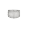 Bague 54 Bague jonc large pavée en or blanc et diamants 58 Facettes BO/250009/