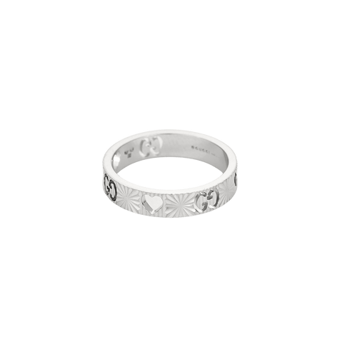 Bague 50 Gucci - Bague Icon en or blanc 58 Facettes BO/250015//