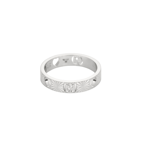 Bague 50 Gucci - Bague Icon en or blanc 58 Facettes BO/250015//