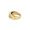 Bague 51 Bague jonc en or jaune 18 carats et diamants taille brillant 58 Facettes BO/250019