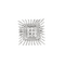 Bague 51 Bague vintage années 60/70 en or blanc 18 carats et diamants 58 Facettes BO/240041