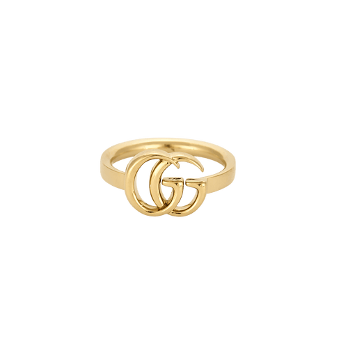 Bague 52 Gucci - Bague Interlocking Double G en or jaune 18 carats 58 Facettes BO/250013/