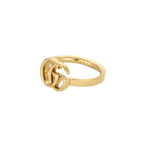 Bague 52 Gucci - Bague Interlocking Double G en or jaune 18 carats 58 Facettes BO/250013/