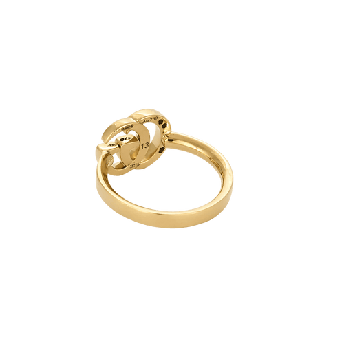 Bague 52 Gucci - Bague Interlocking Double G en or jaune 18 carats 58 Facettes BO/250013/