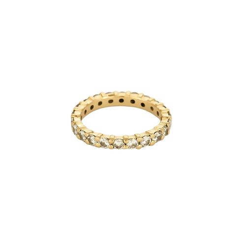 Bague 53 Bague alliance américaine en or jaune 18k et diamants 58 Facettes BO/250022