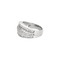 Bague 51 Bague jonc pavée de diamants en or blanc 18 carats 58 Facettes BO/250023
