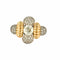 ARNOLD OSTERTAG (Attribué à ) - Bague en or jaune, platine et diamants 58 Facettes