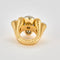 ARNOLD OSTERTAG (Attribué à ) - Bague en or jaune, platine et diamants 58 Facettes