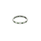 Bague 55 Bague alliance américaine en or blanc 18k et diamants, émeraudes 58 Facettes BO/250015/