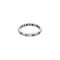 Bague 55 Bague alliance américaine en or blanc 18k et diamants, émeraudes 58 Facettes BO/250015/