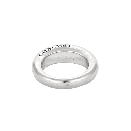 Bague 51 Chaumet - Bague jonc lisse en or blanc 18 carats 58 Facettes BO/250004/