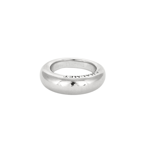 Bague 51 Chaumet - Bague jonc lisse en or blanc 18 carats 58 Facettes BO/250004/
