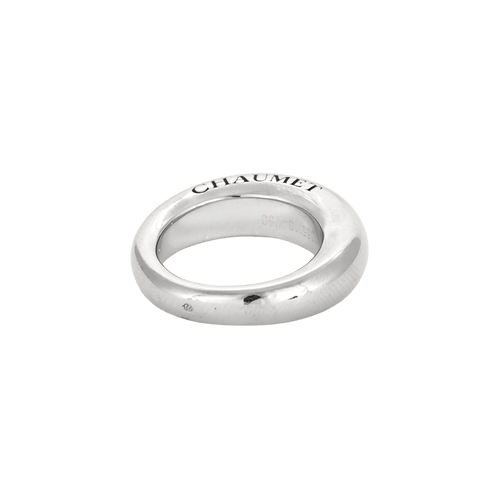 Bague 51 Chaumet - Bague jonc lisse en or blanc 18 carats 58 Facettes BO/250004/