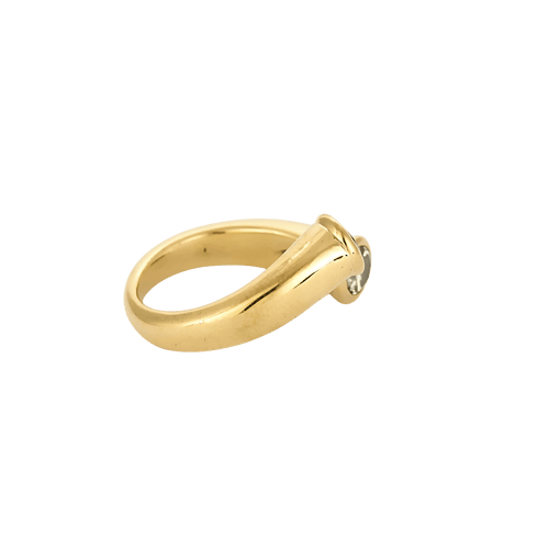 Bague 51 Bague Toi & Moi en or jaune 18 carats, diamant et saphir 58 Facettes BO/250018 STA
