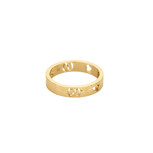 Bague 50 Gucci - Bague Icon en or jaune 18 carats 58 Facettes BO/250016/