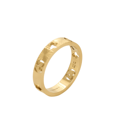 Bague 50 Gucci - Bague Icon en or jaune 18 carats 58 Facettes BO/250016/