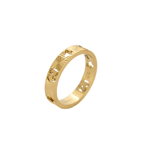 Bague 50 Gucci - Bague Icon en or jaune 18 carats 58 Facettes BO/250016/