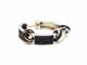 Boucles d'oreilles Asherali Knopfer - Boucle d’oreille créole en or blanc avec diamants noirs 58 Facettes 590021CN