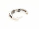 Boucles d'oreilles Asherali Knopfer - Boucle d’oreille créole en or blanc avec diamants noirs 58 Facettes 590021CN