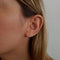 Boucles d'oreilles Boucles d'oreilles croix diamants or blanc 58 Facettes