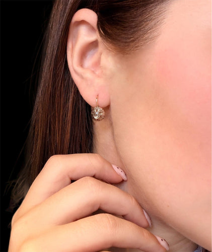 Boucles d'oreilles Boucles d’oreilles puces - Premier Novecento en or jaune 750 et diamants 58 Facettes