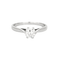 Bague 55 Bague solitaire or gris ornée d'un diamant 58 Facettes 160/2