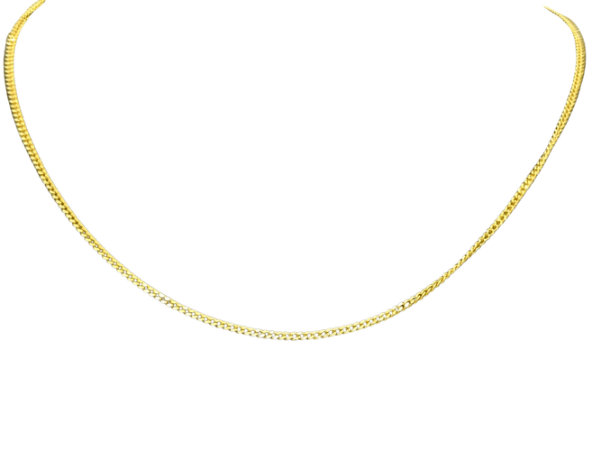 Collier Chaine maille gourmette or jaune 58 Facettes LP726