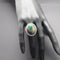 Bague 54 Bague opale et diamants en or jaune 18 carats 58 Facettes 4803