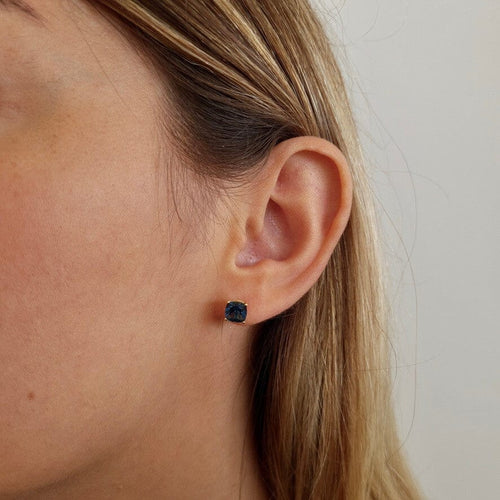 Boucles d'oreilles Boucles d'oreilles topazes blue London or jaune 58 Facettes