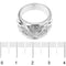 Bague 53 Bague bandeau en or blanc 18 ct avec diamants 58 Facettes 6738