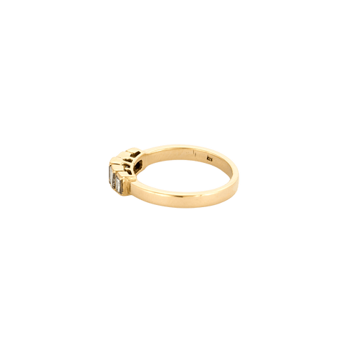 Bague 53 Bague demi-tour en or jaune 18 carats et diamants 58 Facettes BO/240029/