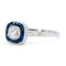 Bague 55 Bague en platine sertie de diamants et saphirs 58 Facettes 199DDC4C89774037BD5CF803F84E6415
