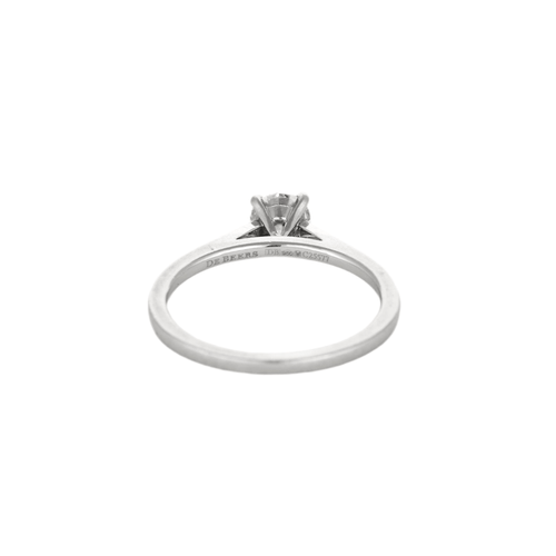 Bague 48.5 DE BEERS - Bague solitaire en Platine (950 Millièmes) sertie d’un diamant 58 Facettes DV11922-1