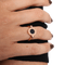 Bague 51 BULGARI - Bague réversible en or rose, nacre et onyx 58 Facettes 108232