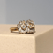 Bague 52.5 Bague Art déco rétro en or blanc 14 carats et diamants 58 Facettes 2601