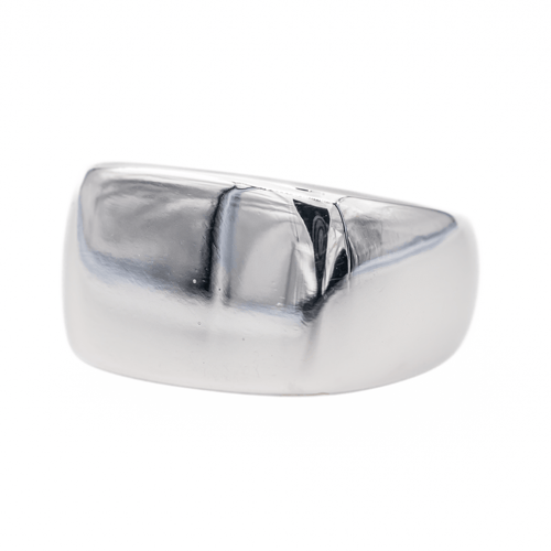 Bague 58 Mauboussin Grande Cocotte - Bague chevalière en or blanc 58 Facettes 720123CN