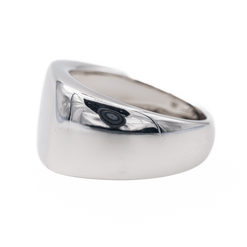 Bague 58 Mauboussin Grande Cocotte - Bague chevalière en or blanc 58 Facettes 720123CN
