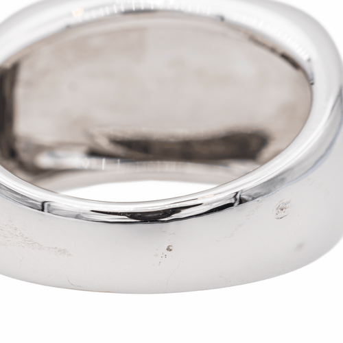 Bague 58 Mauboussin Grande Cocotte - Bague chevalière en or blanc 58 Facettes 720123CN