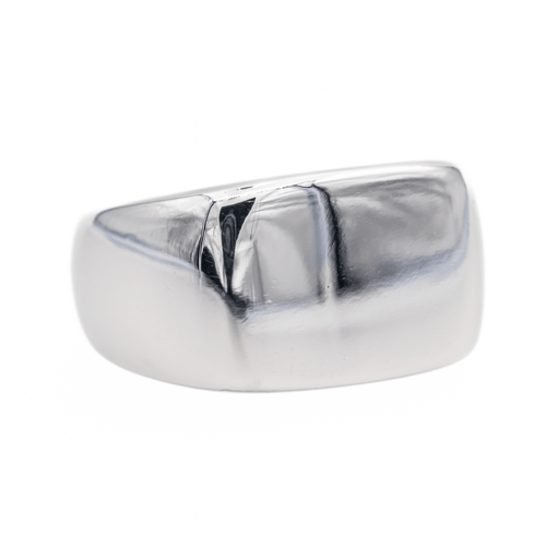 Bague 58 Mauboussin Grande Cocotte - Bague chevalière en or blanc 58 Facettes 720123CN